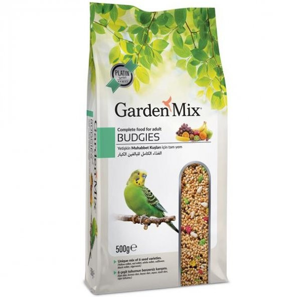 Gardenmix Vitaminli Meyveli Muhabbet Kuşu Yemi 500 Gr