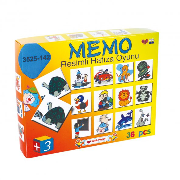MEMO - Resimli Hafıza Oyunu 36 parça