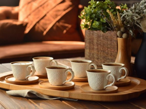 Bambum Flo 6 Kişilik Kahve Fincan Takımı B2773 - 2