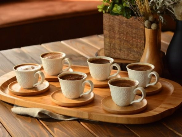 Bambum Flo 6 Kişilik Kahve Fincan Takımı B2773 - 3