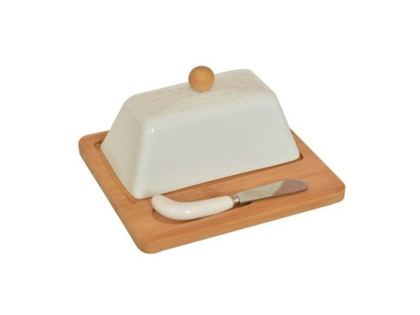 Bambum Una 3 Parça Tereyağ Servis Kabı B2687 - 2