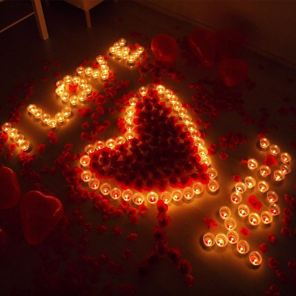 Yuvarlak Kırmızı Mum 25li Paket Tealight Mum - 2