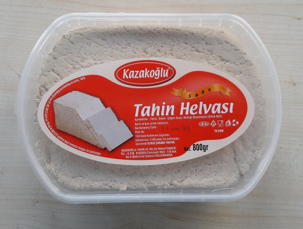 Kazakoğlu Sade Tahin Helvası (800 gram)