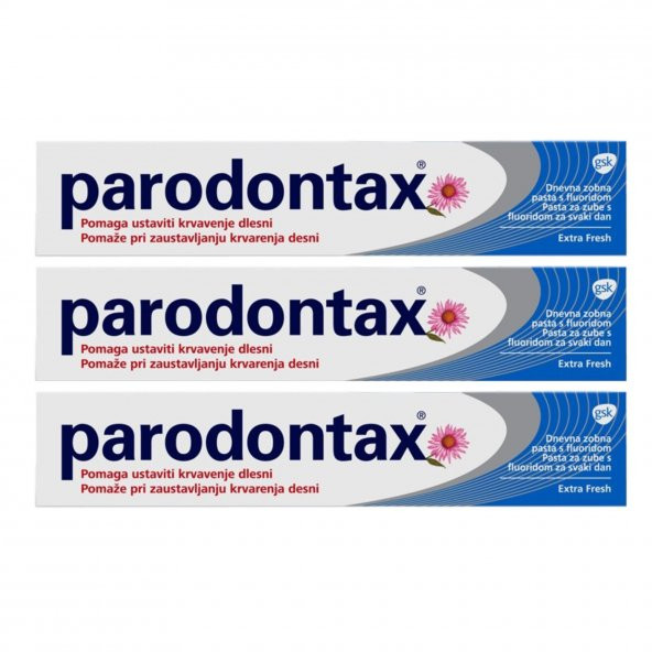 Parodontax Extra Fresh Diş Macunu 75 ml Eko Set 3lü