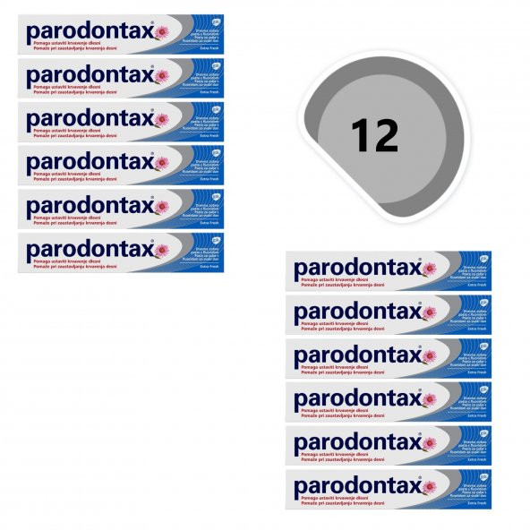 Parodontax Extra Fresh Diş Macunu 75 ml Eko Set 12li