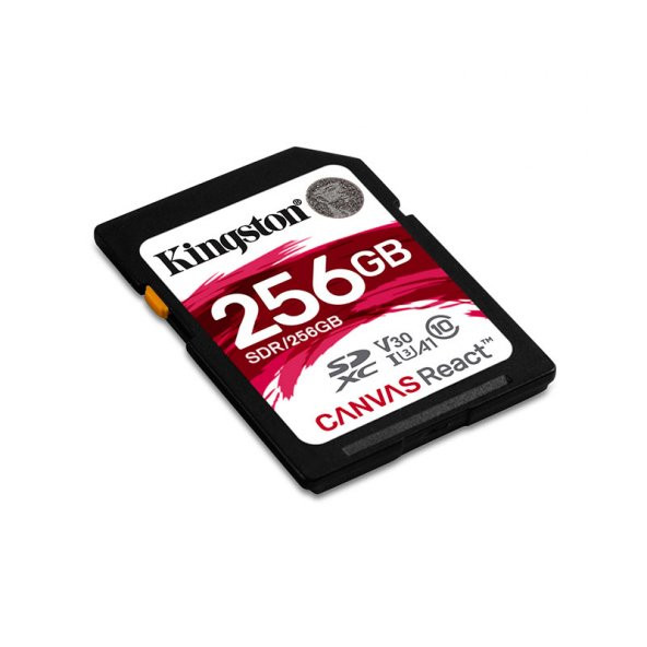 Kingston 256GB SD V30 100MB/s 80MB/s Canvas React Hafıza Kartı