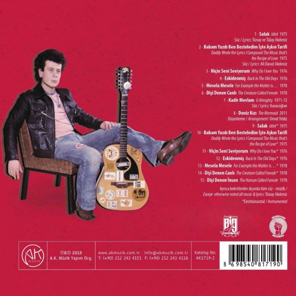 TÜNAY AKDENİZ - GODFATHER OF TURKISH PUNK (CD) - 2