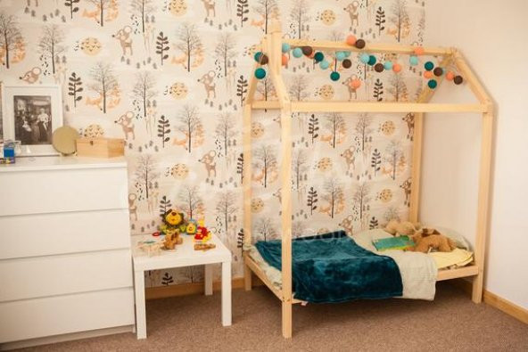 Markaawm Montessori Çocuk Yatak Doğal Çam 90X190 Karyola Elif - 4