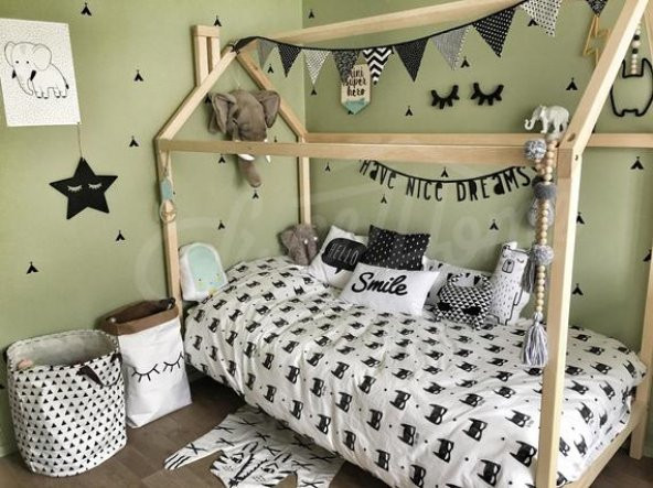 Markaawm Montessori Çocuk Yatak Doğal Çam 90X190 Karyola Elif - 6