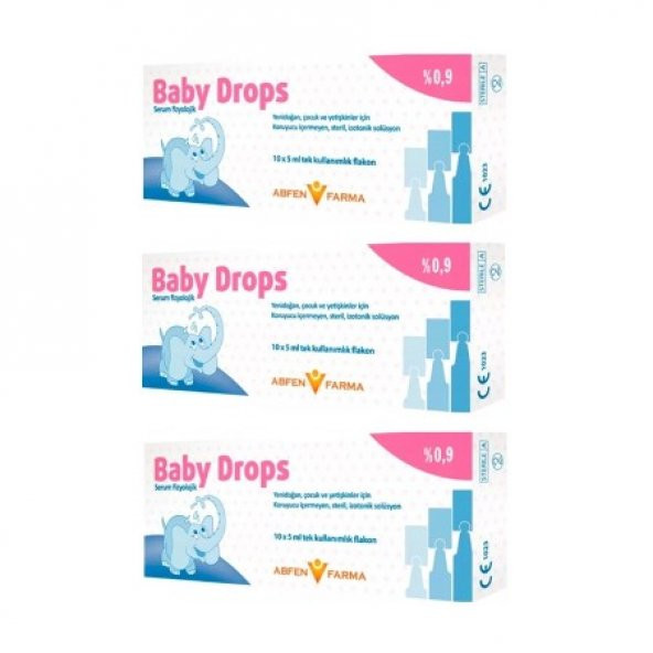 Baby Drops 10 x 5 ML Damla 3 Kutu SKT : 07/2020