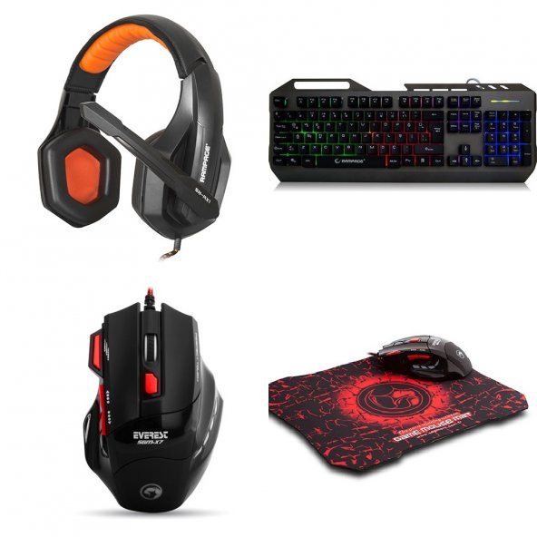 Everest Rampage TK-SGM-X7 Pro Gaming Oyuncu Seti ( Mause Pad Hediyeli ) - 1