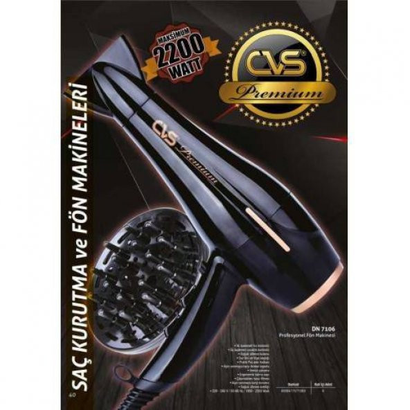 CVS DN-7106 Profesyonel Saç Kurutma Makinası