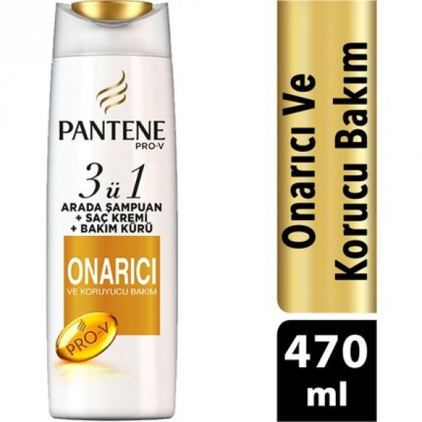 Pantene Saç Dökülmelerine Karşı 3&#39ü 1 Arada 470 ml Şampuan