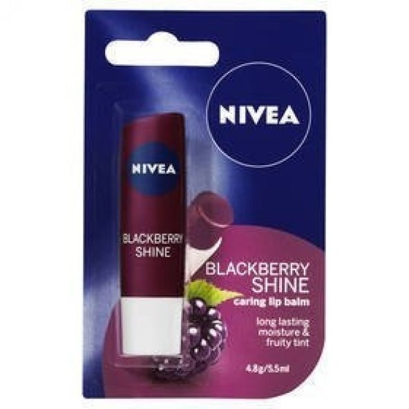 Nivea Blackberry Shine Böğürtlen Lipstick 4,8 gr Dudak