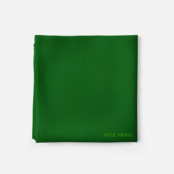 Yesil - Şifon Şal - Sedef - 72x200