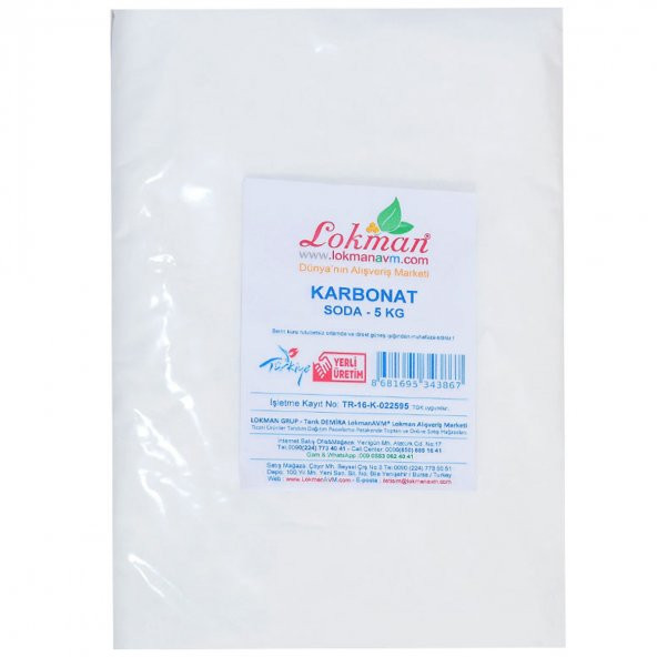 LokmanAVM Karbonat Soda 5000 Gr Paket - 4