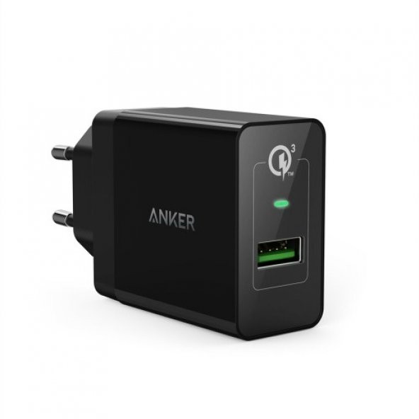 ANKER PowerPort 1 18W QuickCharge 3.0 Hızlı Şarj Seyahat Şarj Cihazı