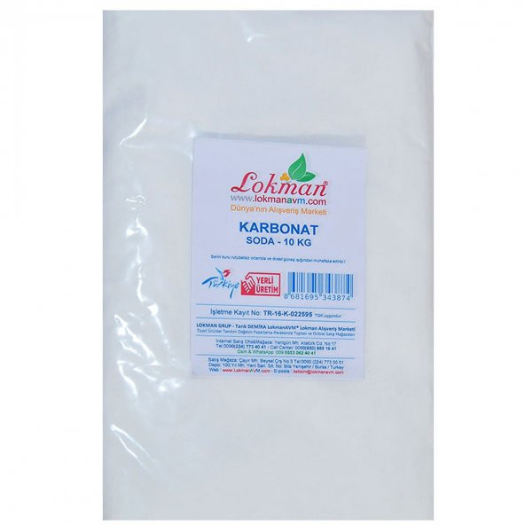 Karbonat Soda 10.000 Gr Paket - 6