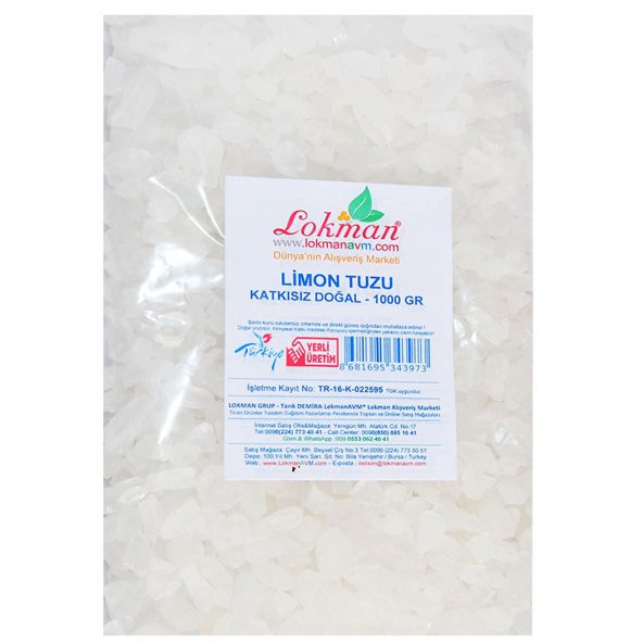 Limon Tuzu Granül Çakıl 1000 Gr Paket - 6