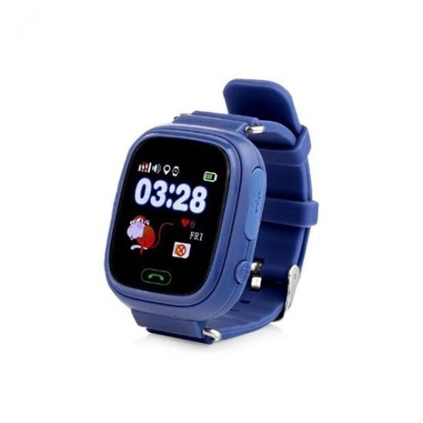 Alcatech Q90 Dokunmatik GPS-Telefon Akıllı Çocuk Saati - Lacivert