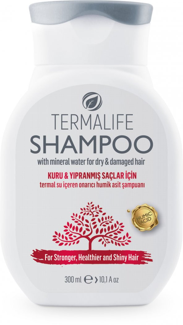 TERMALİFE Kuru Ve Yıpranmış Saç Tipleri Için Humik Asit Ve Termal Su Içeren Doğal Bakım Şampuanı -300 Ml - 2