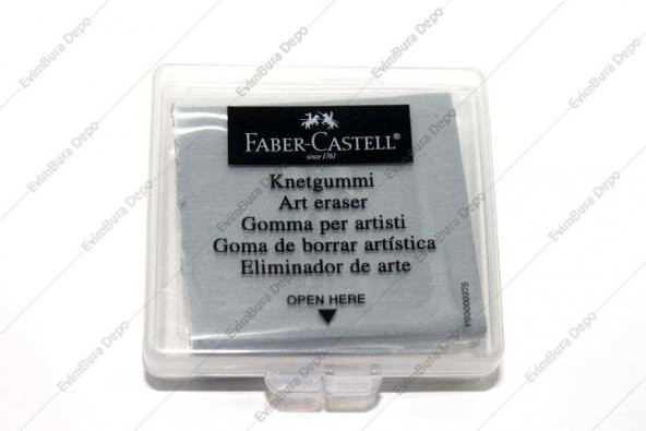 Faber-Castell Hamur Silgi Plastik Kutulu 18 Adet (1 Kutu)
