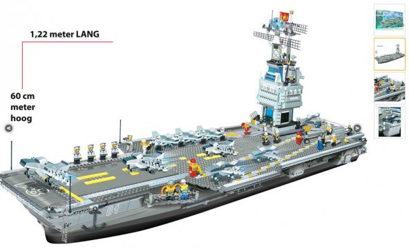 Alman Markası Banbao 3016 Parça  Dev Savaş Gemisi Lego Seti