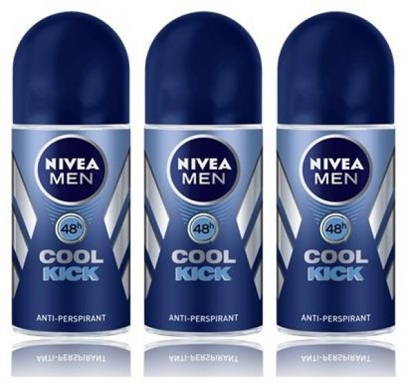 Nivea Deo Roll-on Erkek Deodorant Cool Kick 50ml 3 Adet
