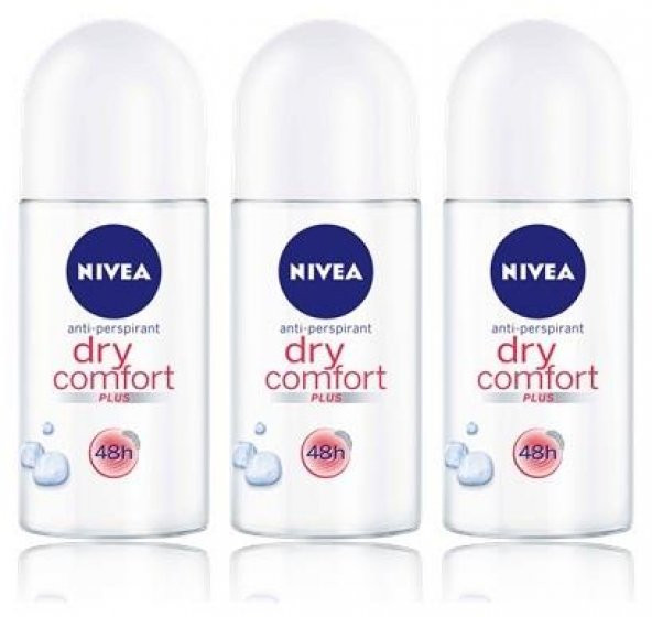 Nivea Deo Roll-on Kadın Deodorant Dry Comfort 50ml 3 Adet