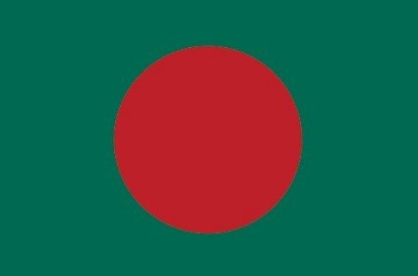 Bangladeş 15x22,5 Masa Bayrağı (Direksiz)