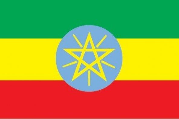 Etiyopya 15x22,5 Masa Bayrağı (Direksiz)