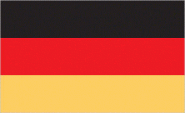 Almanya 15x22,5 Masa Bayrağı (Direksiz)