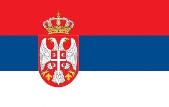 Sırbistan 15x22,5 Masa Bayrağı (Direksiz)