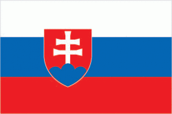 Slovakya 15x22,5 Masa Bayrağı (Direksiz) - 1