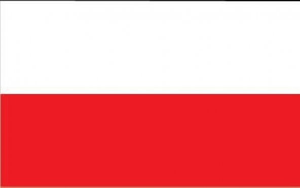 Polonya 15x22,5 Masa Bayrağı (Direksiz)