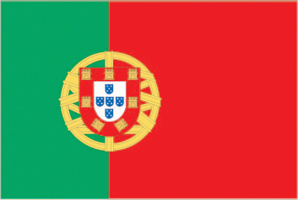 Portekiz 15x22,5 Masa Bayrağı (Direksiz)