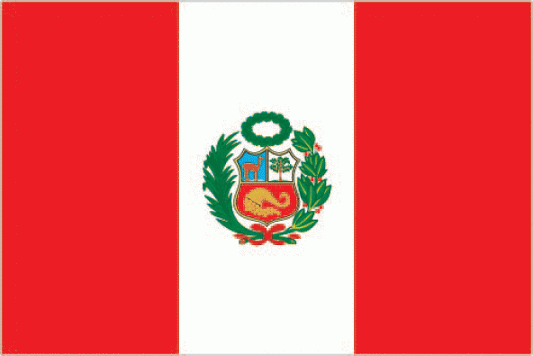Peru 15x22,5 Masa Bayrağı (Direksiz)
