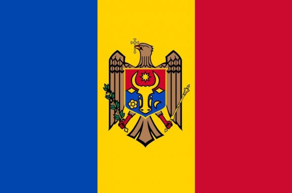 Moldova 15x22,5 Masa Bayrağı (Direksiz)