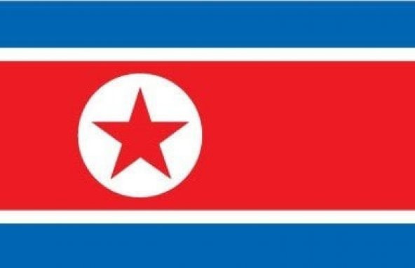 Kuzey Kore 15x22,5 Masa Bayrağı (Direksiz)