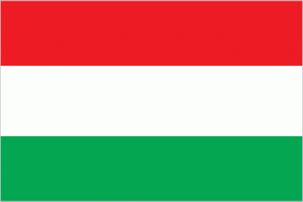 Macaristan 15x22,5 Masa Bayrağı (Direksiz)