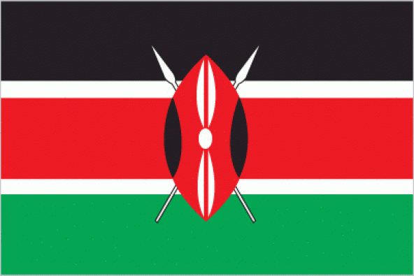 Kenya 15x22,5 Masa Bayrağı (Direksiz)