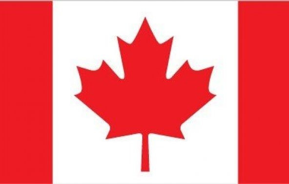 Kanada 15x22,5 Masa Bayrağı (Direksiz)