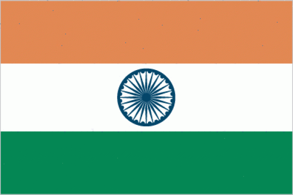 Hindistan 15x22,5 Masa Bayrağı (Direksiz)