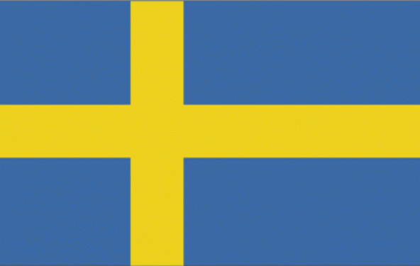 İsveç 15x22,5 Masa Bayrağı (Direksiz)