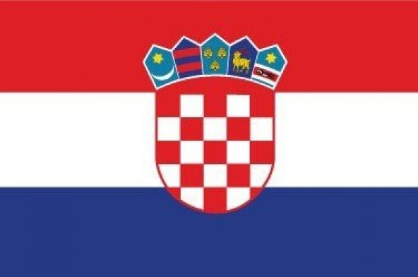 Hırvatistan 15x22,5 Masa Bayrağı (Direksiz)