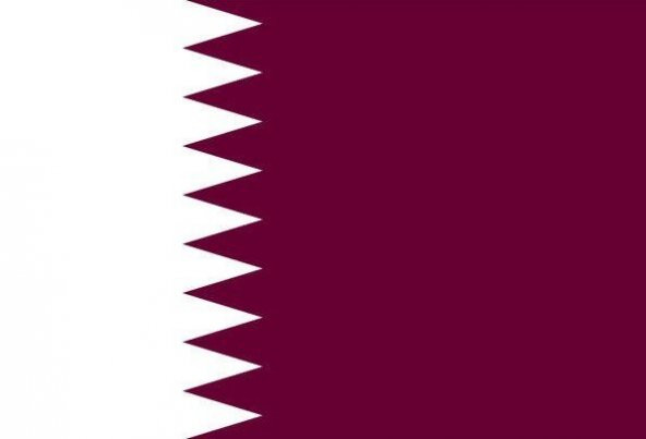 Katar 15x22,5 Masa Bayrağı (Direksiz)