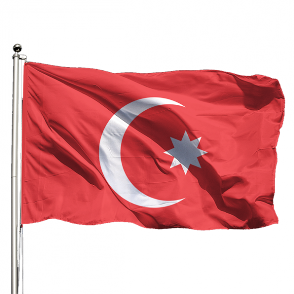 Osmanlı Bayrağı 70x105 - Tek Kat Raşel