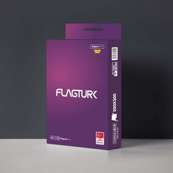 Türk bayrağı 200x300 cm Alpaka Kumaş - 10 Adet Kutulu - Resim 4