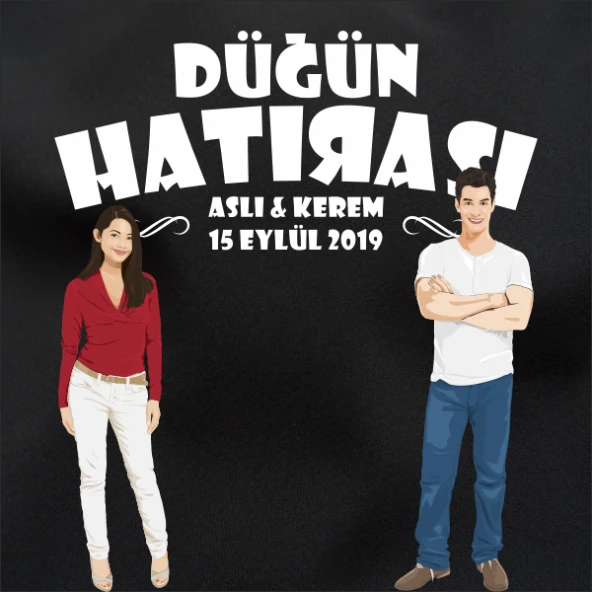 Düğün Hatırası Kumaş Pankart 150x250 cm - 2