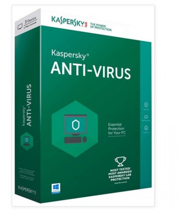 Kaspersky Antivirüs 4 Kullanıcı 1 Yıl Kutu 2019  Güncelleme